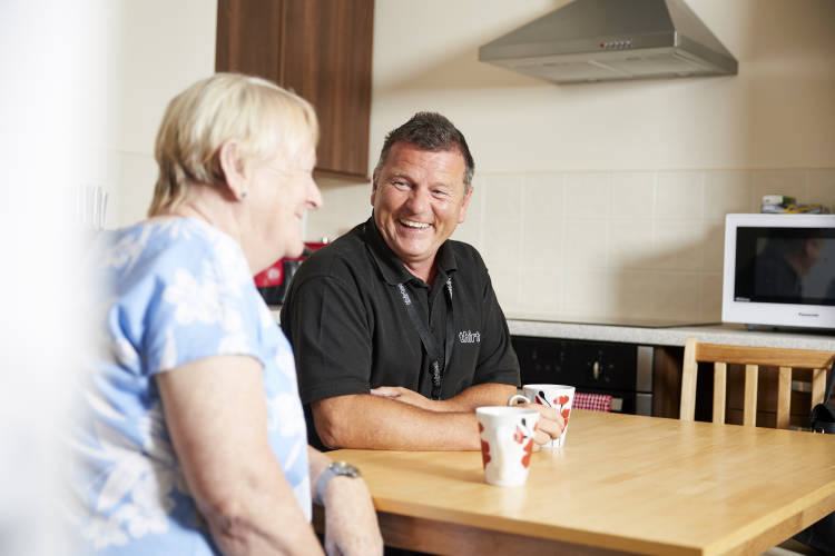 Resident And Staff Member